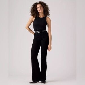 LEVI’S 726 High Rise Flare Boot Cut Jeans Women’s Size 30 Midnight Gaze Black